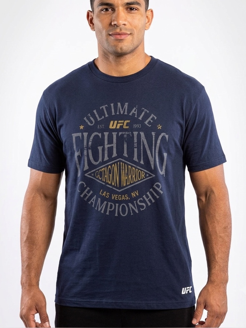 UFC Official Shirt in Navy with White Highlights